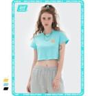 Labeled Crop T-shirt