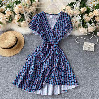 Print Ruffle Dress