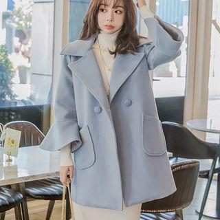 Plain Lace Panel Coat