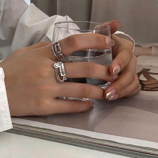 Layered Stainless Steel Open Ring (various Designs)
