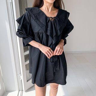 Ruffle-layered Minidress