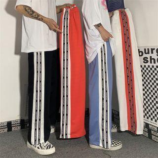 Side Print Panel Shift Pants