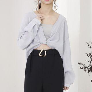 Plain Knot Front Shirt
