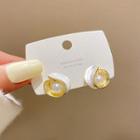 Faux Pearl Stud Earring 1 Pair - E4985 - Gold - One Size