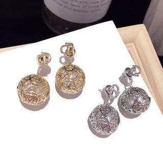Alloy Ball Drop Earring