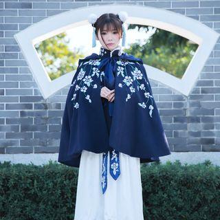 Woolen Coat / Blouse / Maxi Skirt / Scarf / Set