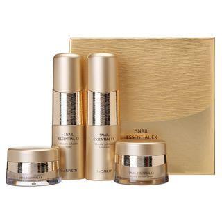 The Saem - Snail Essential Ex Wrinkle Solution Skin Care Set: Toner 150ml + Emulsion 150ml + Cream 50ml + Eye Cream 31ml 4 Pcs