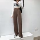 High-waist Wide-leg Trousers
