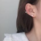 Faux-pearl Earring 1 Piece - 925 Silver - One Size
