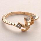 Diamond Note Ring - Gold Gold - One Size