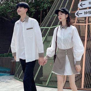 Couple-matching Mini Shirtdress / Skirt / Shirt / Set