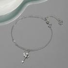 Moon Magic Wand Rhinestone Pendant Sterling Silver Bracelet Silver - One Size