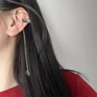 Rhinestone Ear Cuff 1 Pc - Transparent - One Size