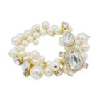 Faux-pearl Cluster Bracelet One Size