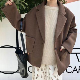 Notch Lapel Single-button Jacket
