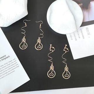 Wirework Light Bulb Drop Earring