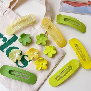 Flower / Plain Acrylic Hair Clip
