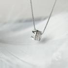 Crown Pendant Sterling Silver Necklace Silver - One Size