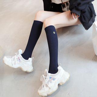 Badge Embroidered Stocking