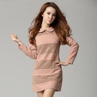 Crochet-panel Dress