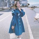 Long Sleeve Ruffled Coat Dress