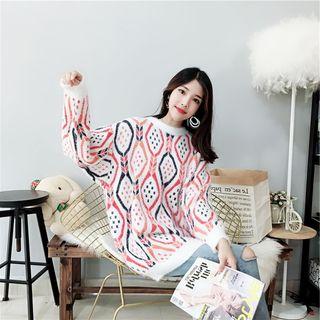 Patterned Boxy Sweater