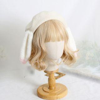 Rabbit Ear Chenille Beret Hat