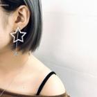 Non-matching Star Rhinestone Earring