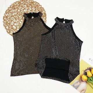Rhinestone Halter Top