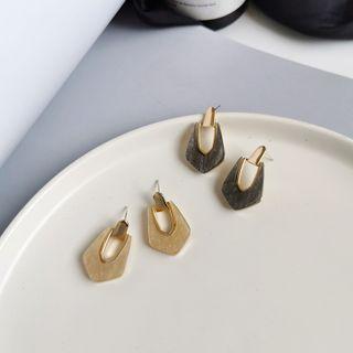 Geometrical Resin Drop Earring