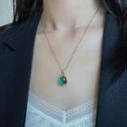 Faux Crystal Pendant Necklace 1 Piece - One Size