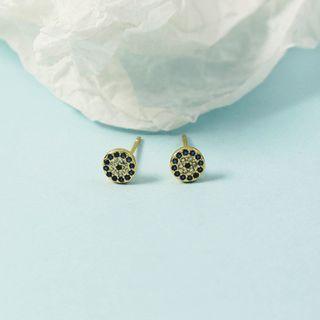 Rhinestone Evil Eye Earring 1 Pair - Earrings - Evil Eye - One Size