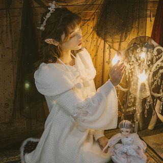 Bell-sleeve Bow Sweater