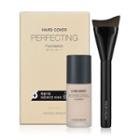 Holika Holika - Hard Cover Perfecting Foundation Spf50+ Pa++++ 30ml (5 Colors) + Brush 1pc #02 Petal