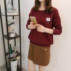 Smiley Face Applique Sweater
