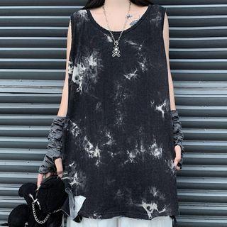 Tie Dye Tank Top As Shown In Figure - One Size