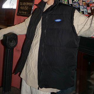 Padded Logo Zip Vest