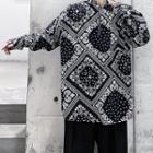 Printed Half-zip Shirt