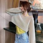 Cropped Sweater / Halter-neck Camisole Top