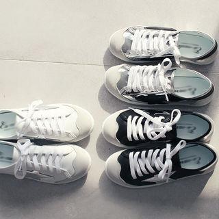 Glossy-panel Sneakers