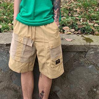Dual-pocket Panel Shorts