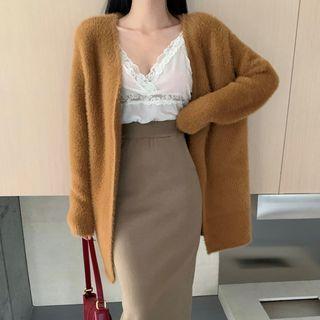 Long Cardigan / Camisole Top / Midi Skirt