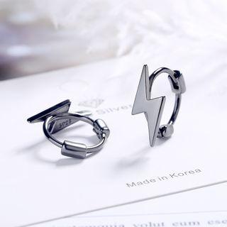 Lightning Alloy Hoop Earring