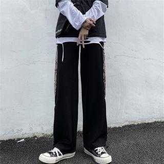 Python Panel Elastic Drawstring Pant