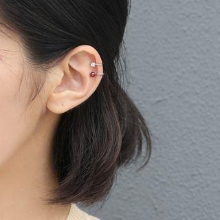 Sterling Silver Beaded Ear Cuff