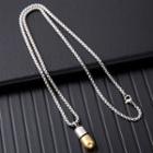 Stainless Steel Pill Essential Oil Diffuser Pendant Necklace