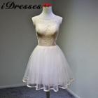 Sleeveless Embroidered Bridesmaid Dress