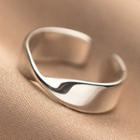 Twisted Sterling Silver Open Ring Silver - One Size