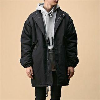 Quilted-lined Washed Zip-up Jacket