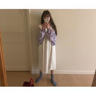 [dearest] Sleeveless Flower Long Dress One Size
